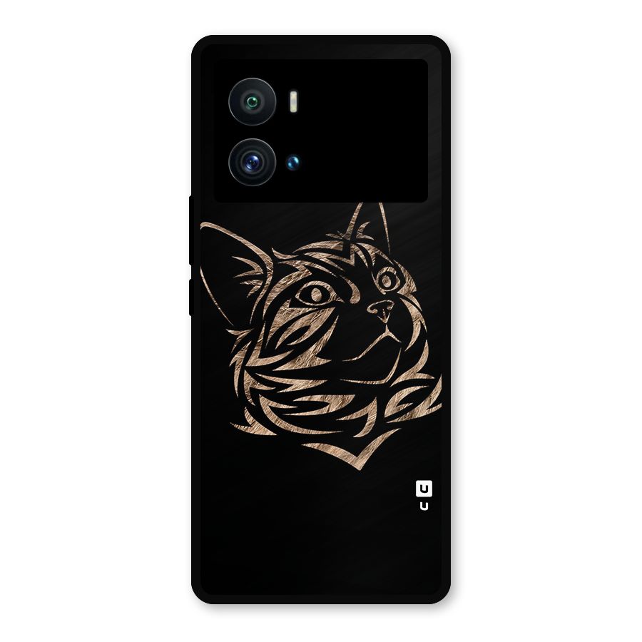 Tribal Cat Metal Back Case for iQOO 9 Pro