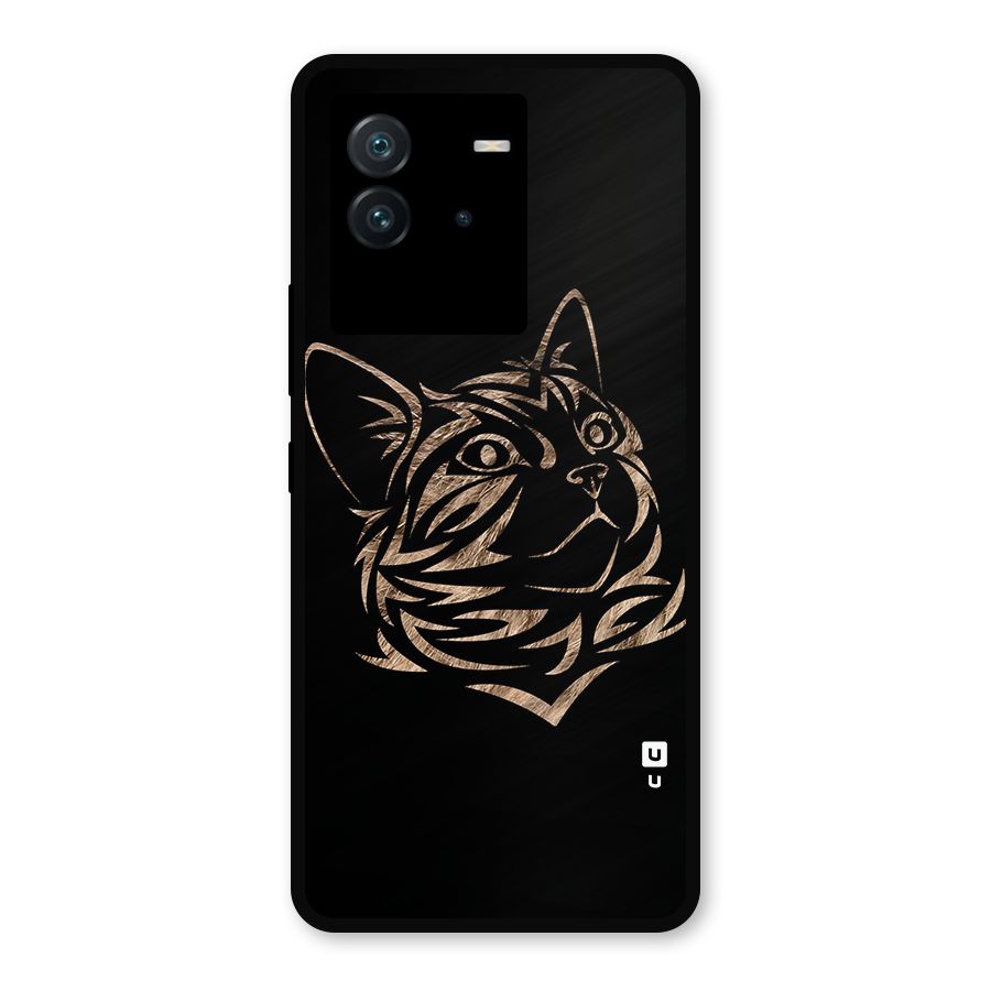 Tribal Cat Metal Back Case for iQOO Neo 6 5G