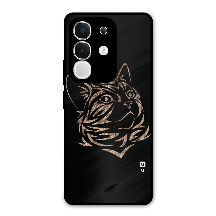 Tribal Cat Metal Back Case for iQOO Z10x