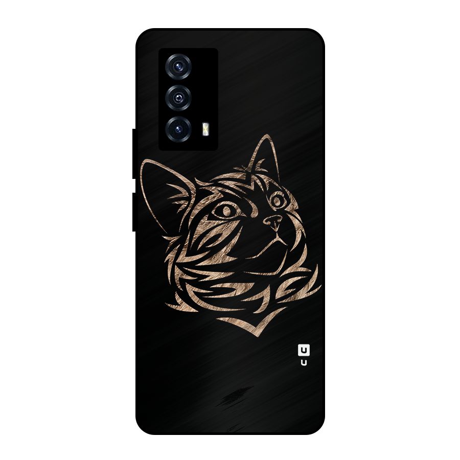 Tribal Cat Metal Back Case for iQOO Z5