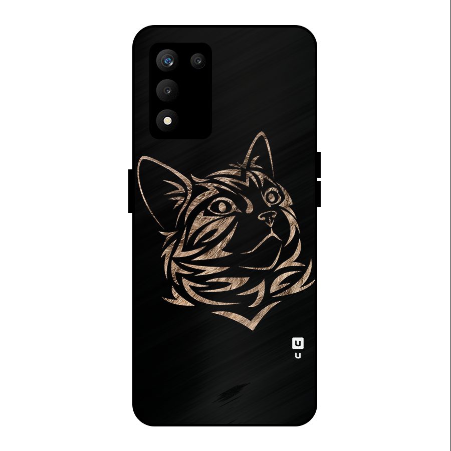 Tribal Cat Metal Back Case for realme 9 5G SE