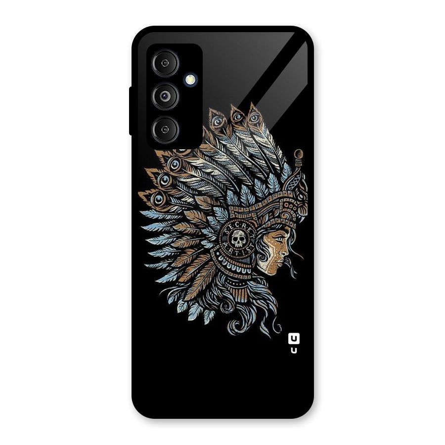 Tribal Design Glass Back Case for Galaxy M14 5G