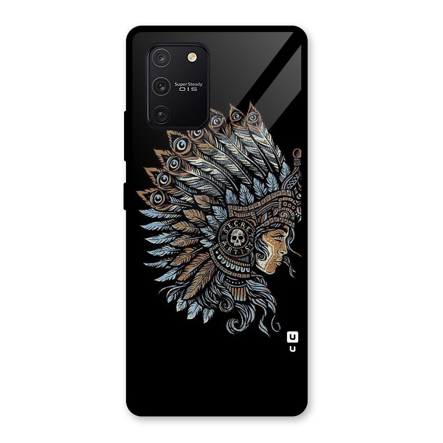 Tribal Design Glass Back Case for Galaxy S10 Lite