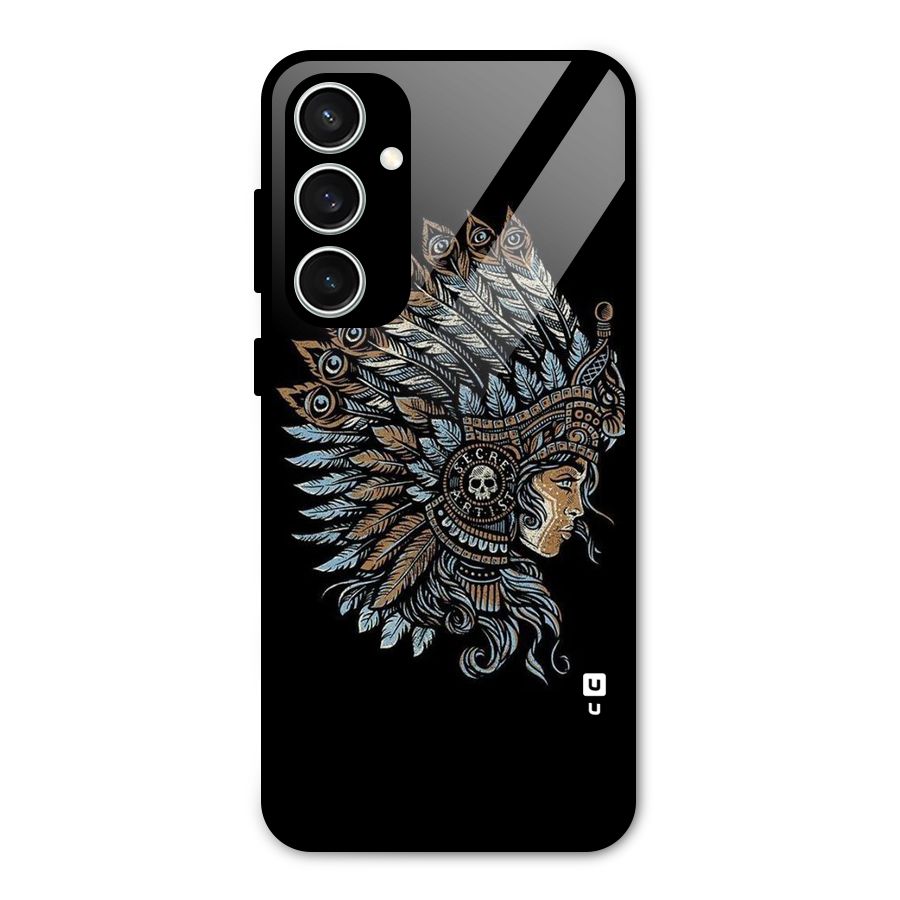 Tribal Design Glass Back Case for Galaxy S23 FE