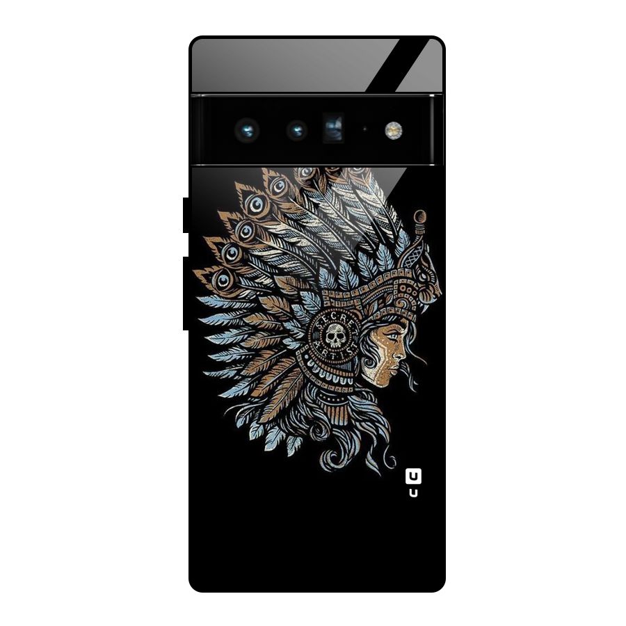 Tribal Design Glass Back Case for Google Pixel 6 Pro