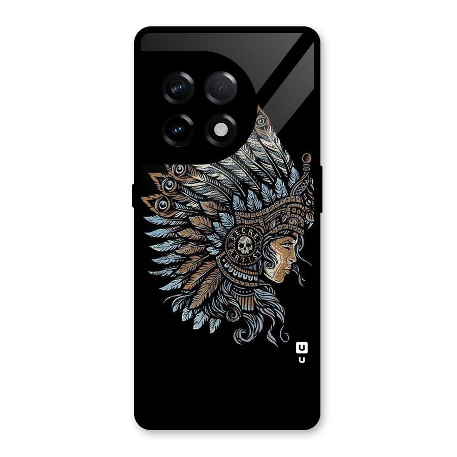 Tribal Design Glass Back Case for OnePlus 11R