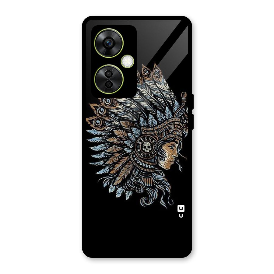 Tribal Design Glass Back Case for OnePlus Nord CE 3 Lite