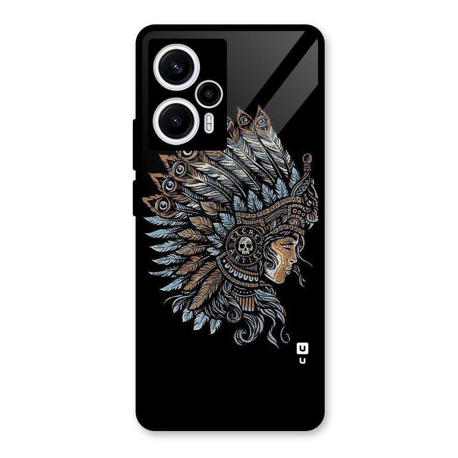 Tribal Design Glass Back Case for Poco F5
