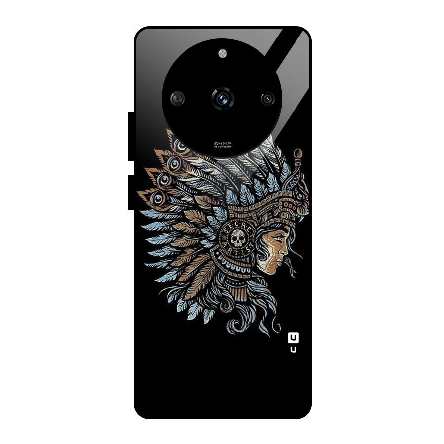 Tribal Design Glass Back Case for Realme Narzo 60 5G
