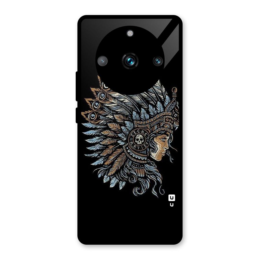 Tribal Design Glass Back Case for Realme Narzo 60 Pro