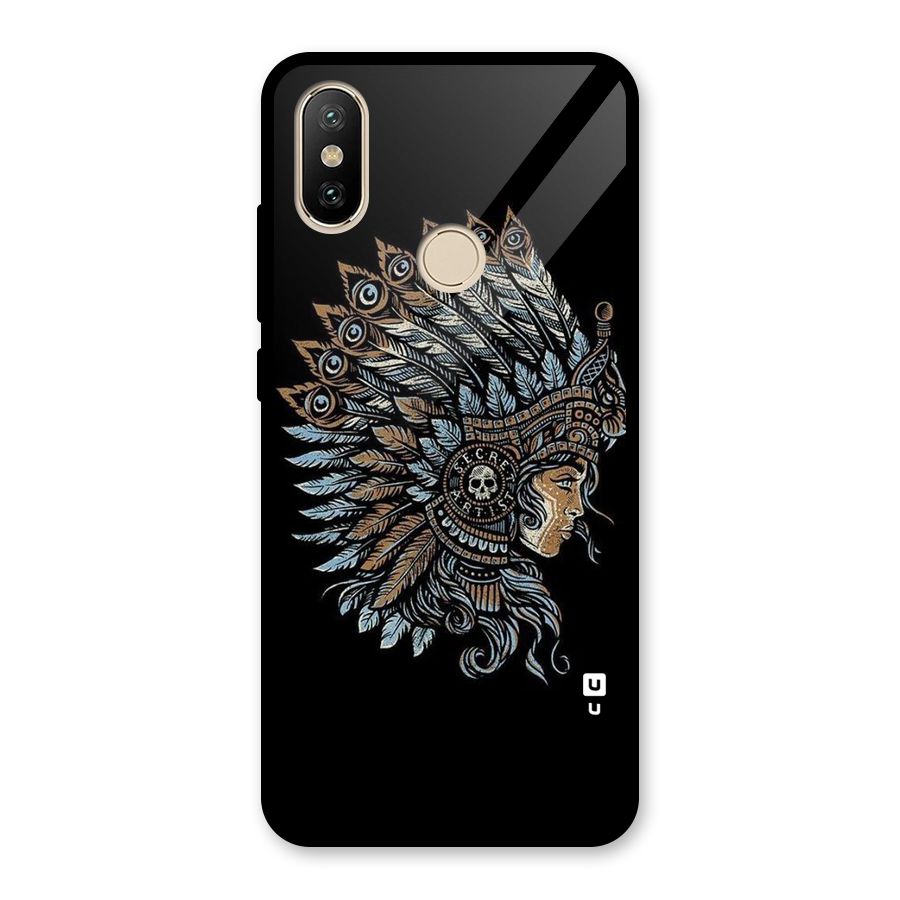 Tribal Design Glass Back Case for Redmi A2