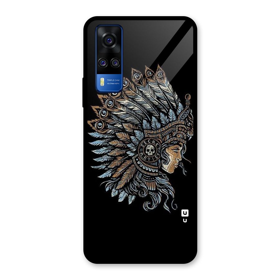 Tribal Design Glass Back Case for Vivo Y31