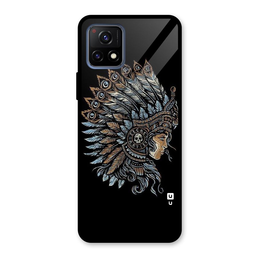Tribal Design Glass Back Case for Vivo Y72 5G