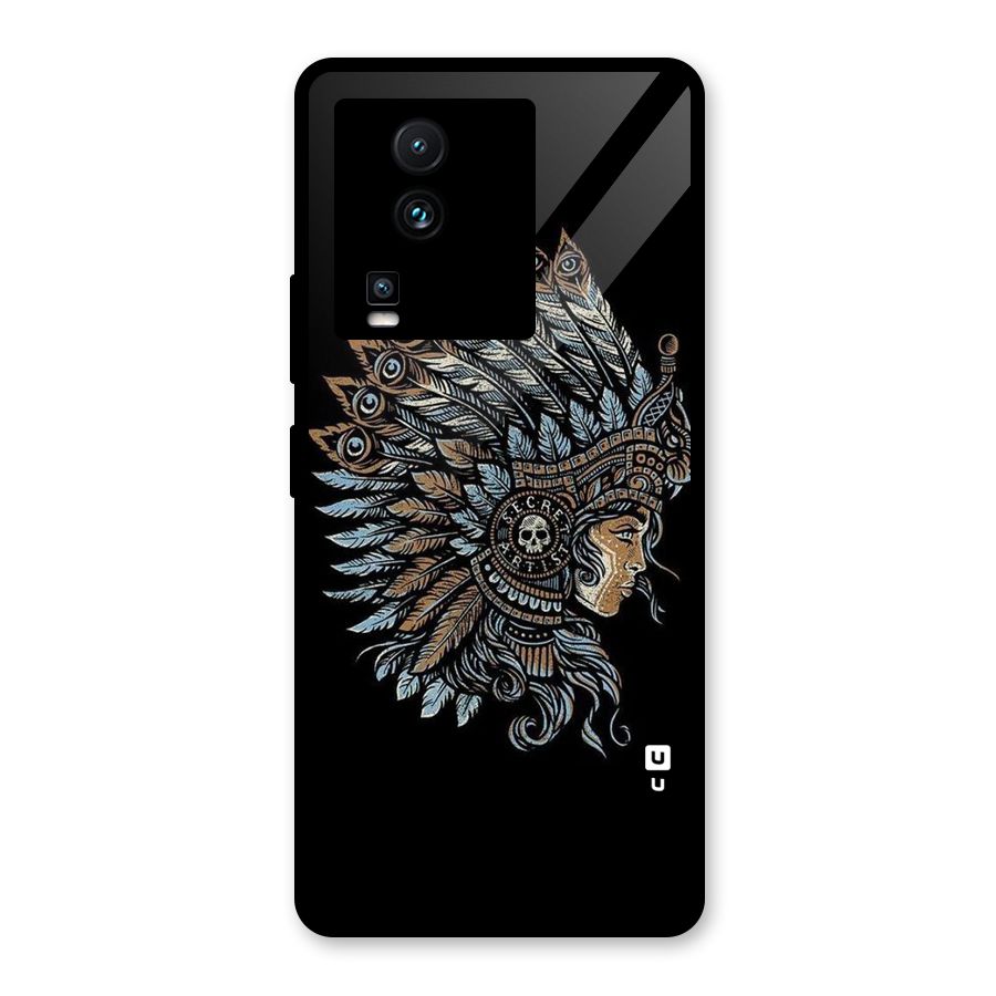 Tribal Design Glass Back Case for Vivo iQOO Neo 7 Pro