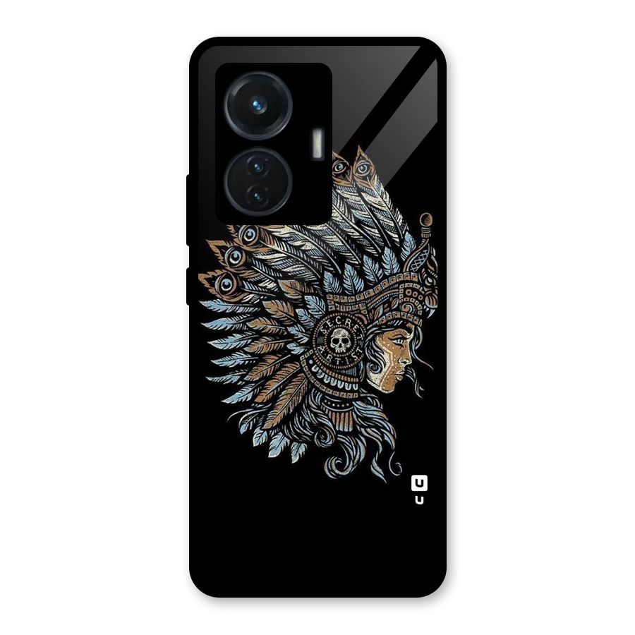 Tribal Design Glass Back Case for iQOO Z6 44W