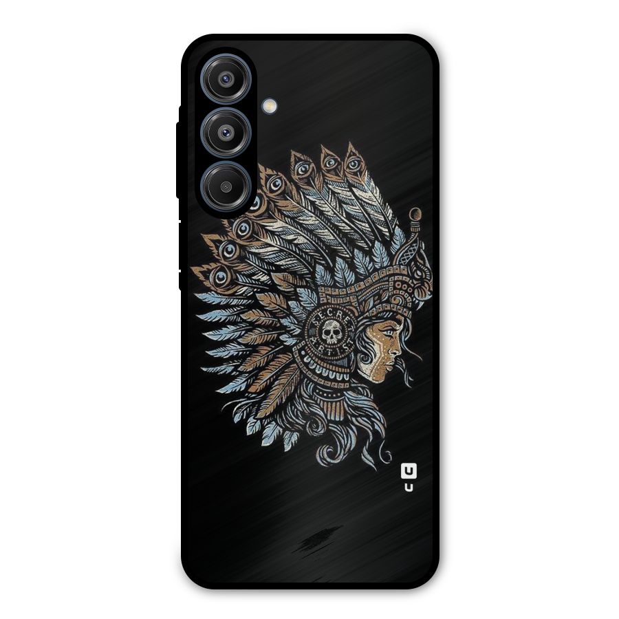 Tribal Design Metal Back Case for Galaxy A16 5G