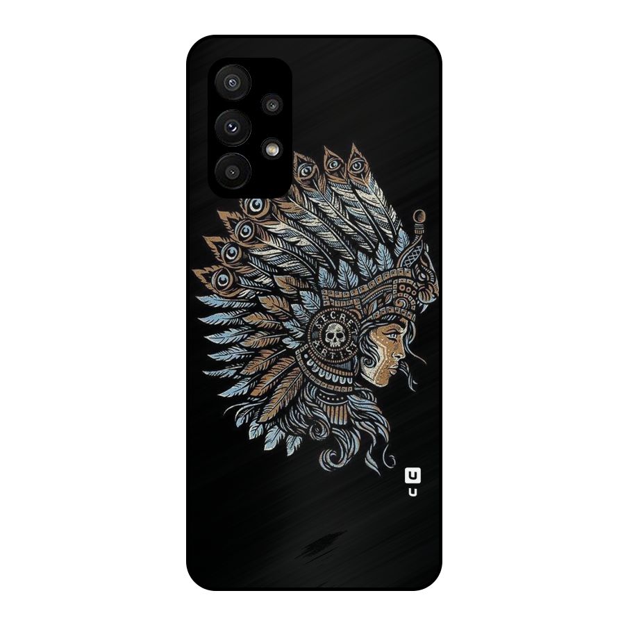 Tribal Design Metal Back Case for Galaxy A23