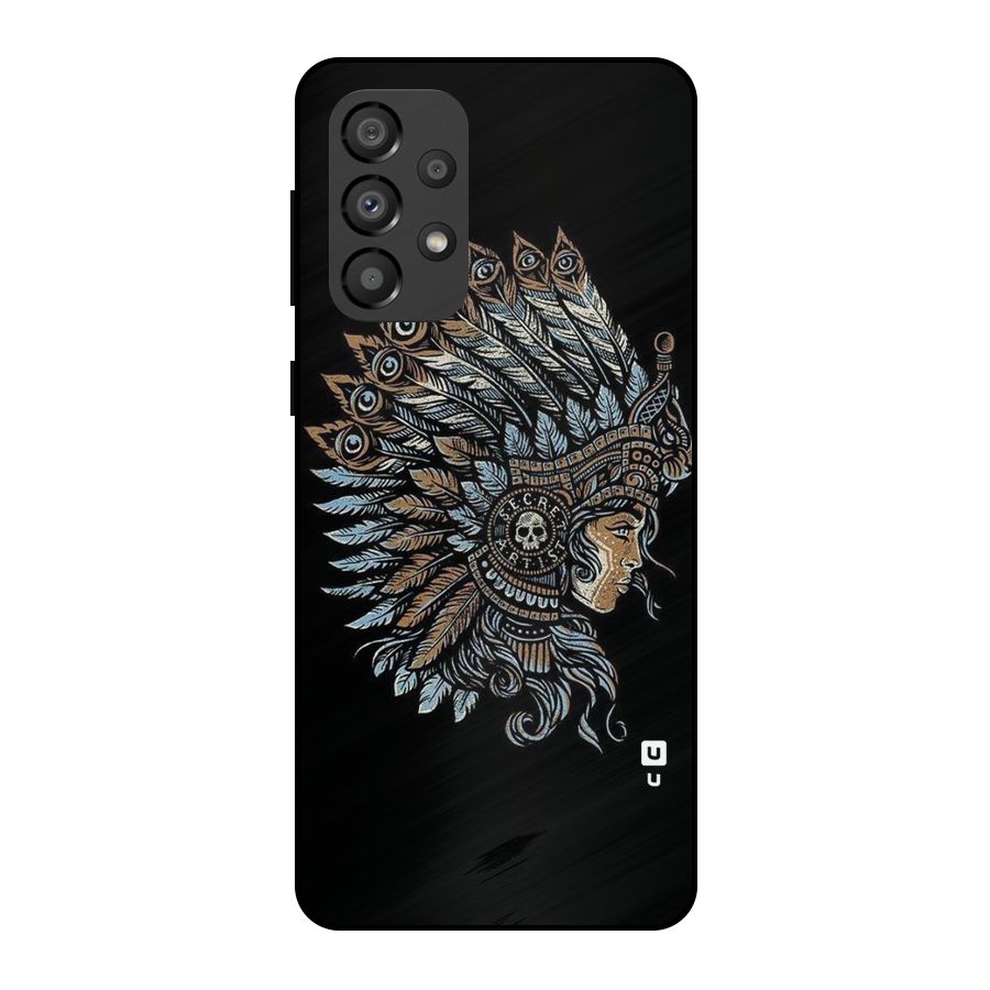 Tribal Design Metal Back Case for Galaxy A33 5G