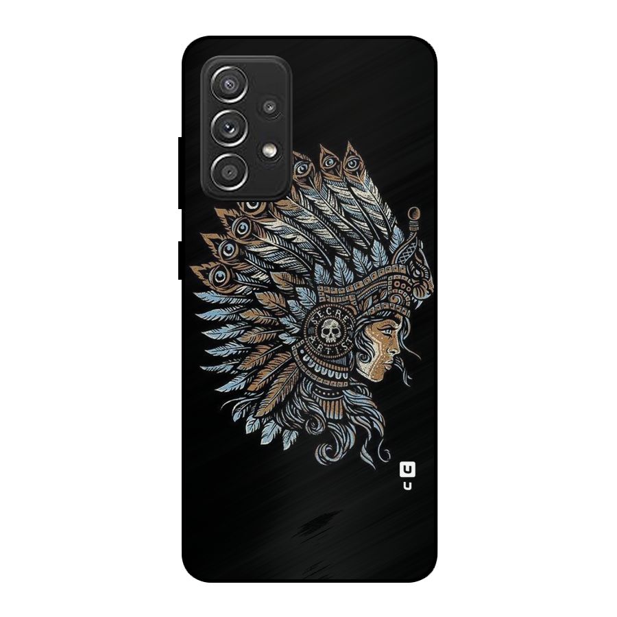 Tribal Design Metal Back Case for Galaxy A52s 5G
