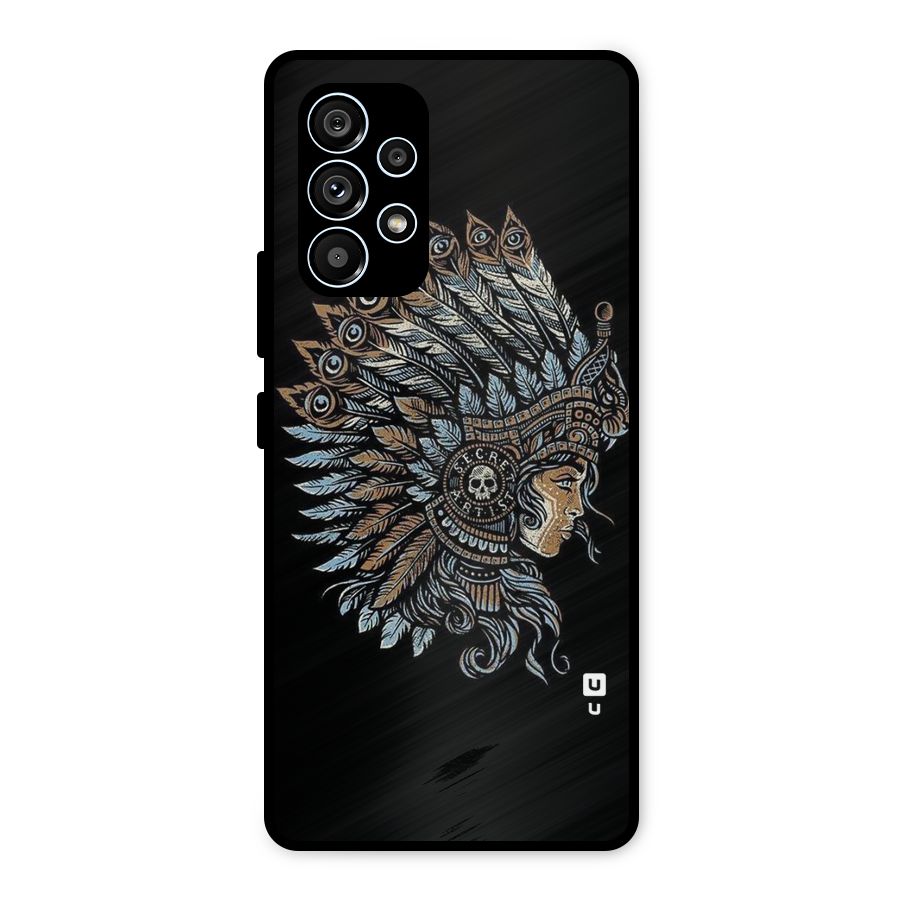 Tribal Design Metal Back Case for Galaxy A53 5G