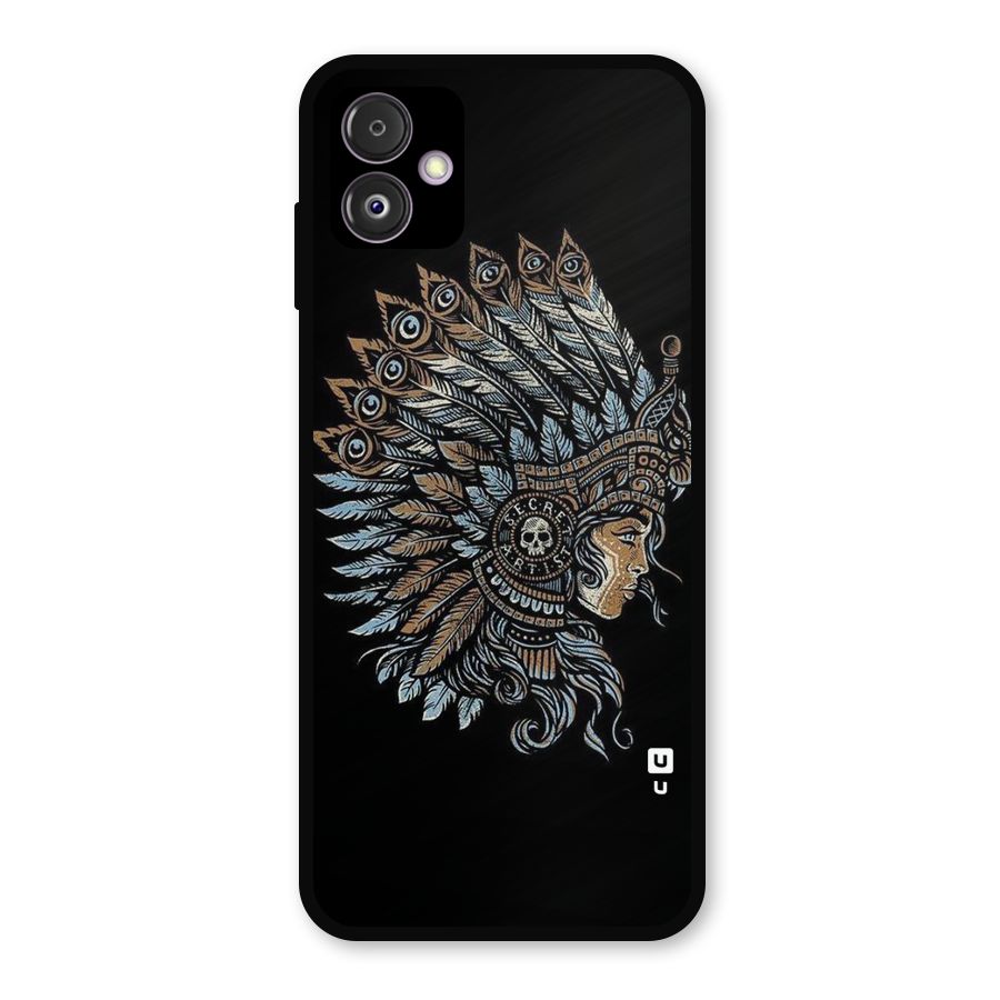 Tribal Design Metal Back Case for Galaxy F14