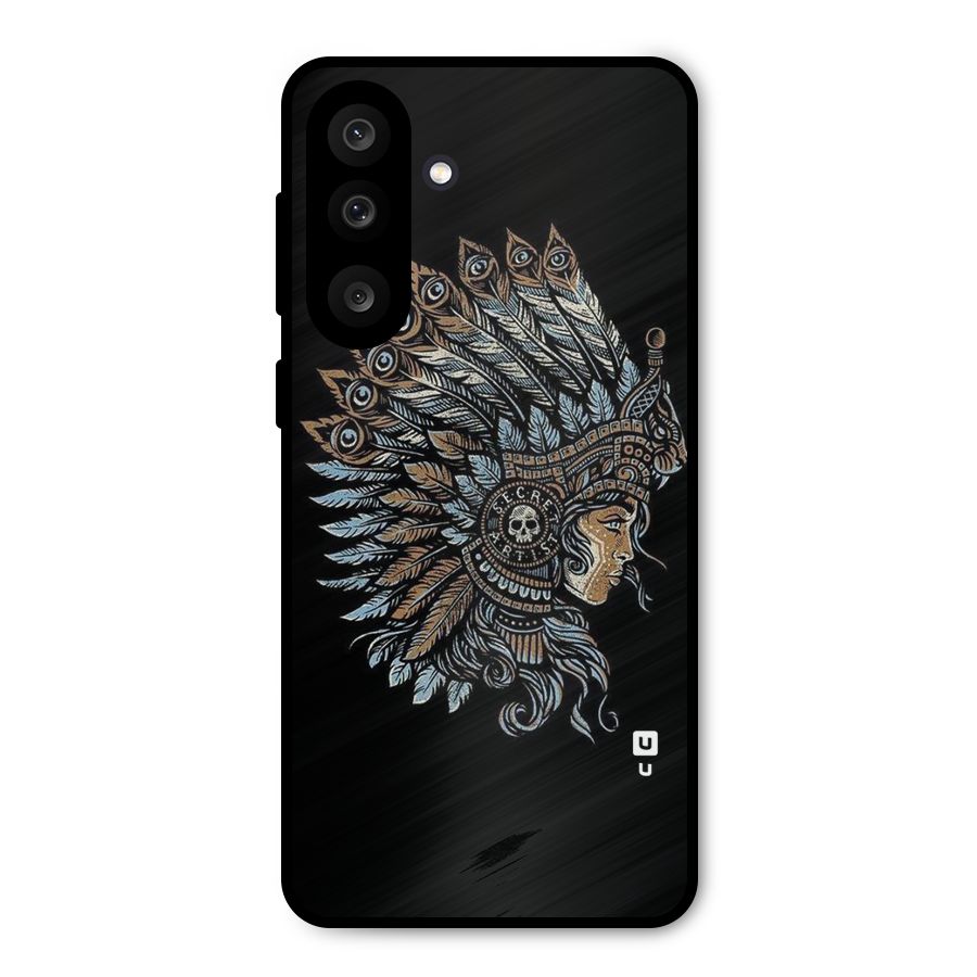 Tribal Design Metal Back Case for Galaxy M56