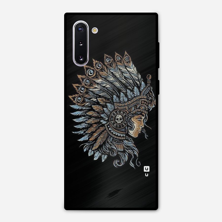 Tribal Design Metal Back Case for Galaxy Note 10