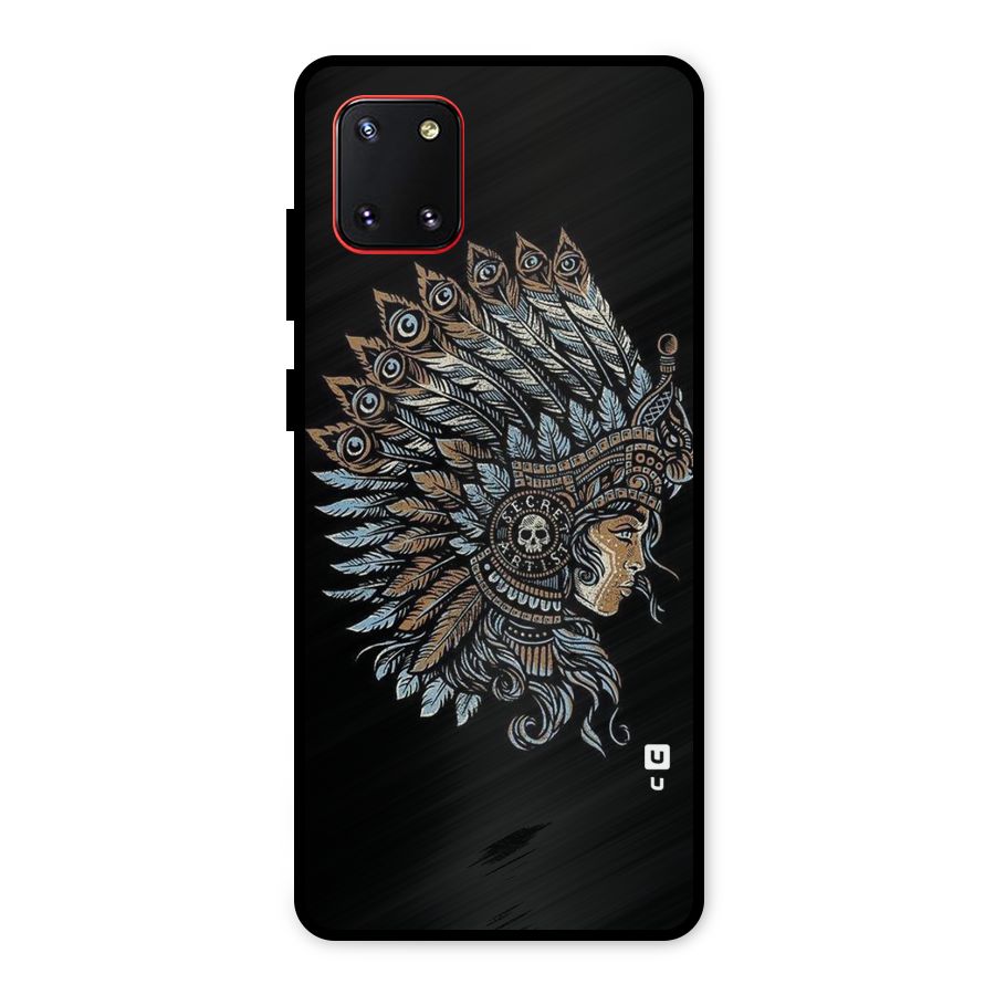 Tribal Design Metal Back Case for Galaxy Note 10 Lite