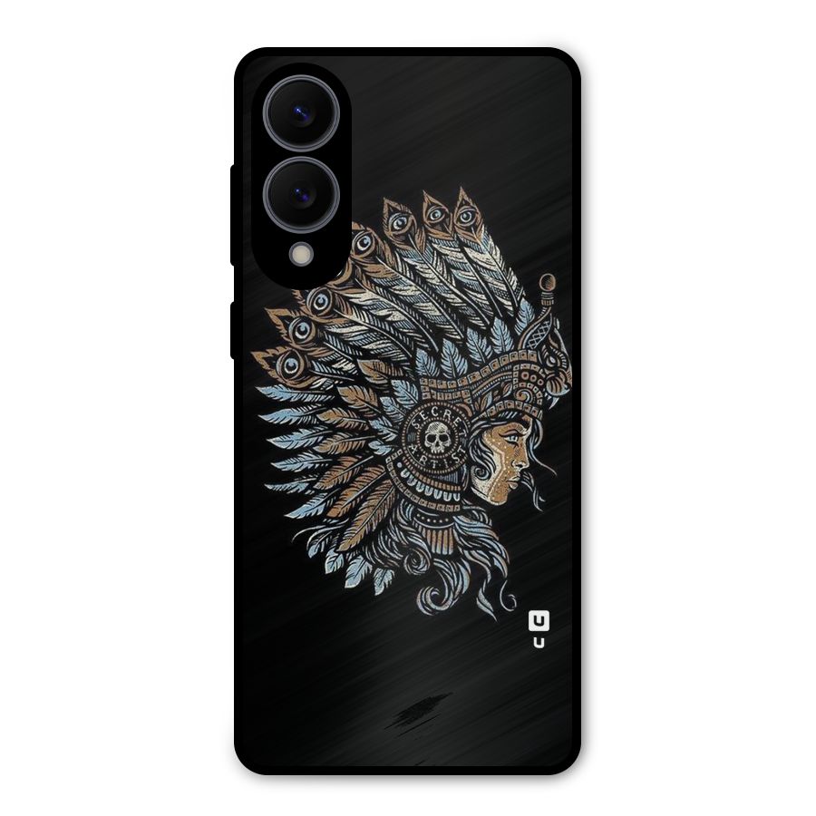 Tribal Design Metal Back Case for Galaxy S25 Edge