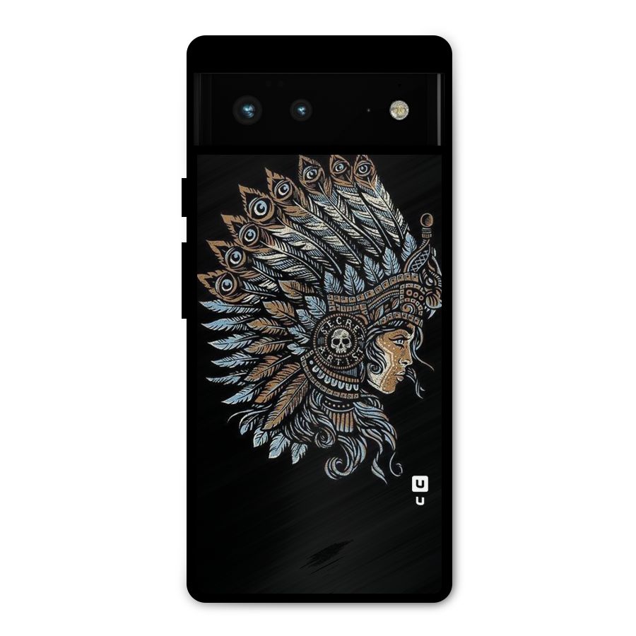 Tribal Design Metal Back Case for Google Pixel 6