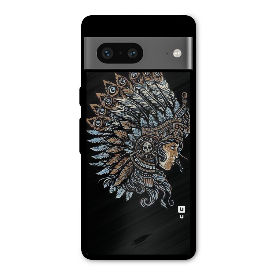 Tribal Design Metal Back Case for Google Pixel 7