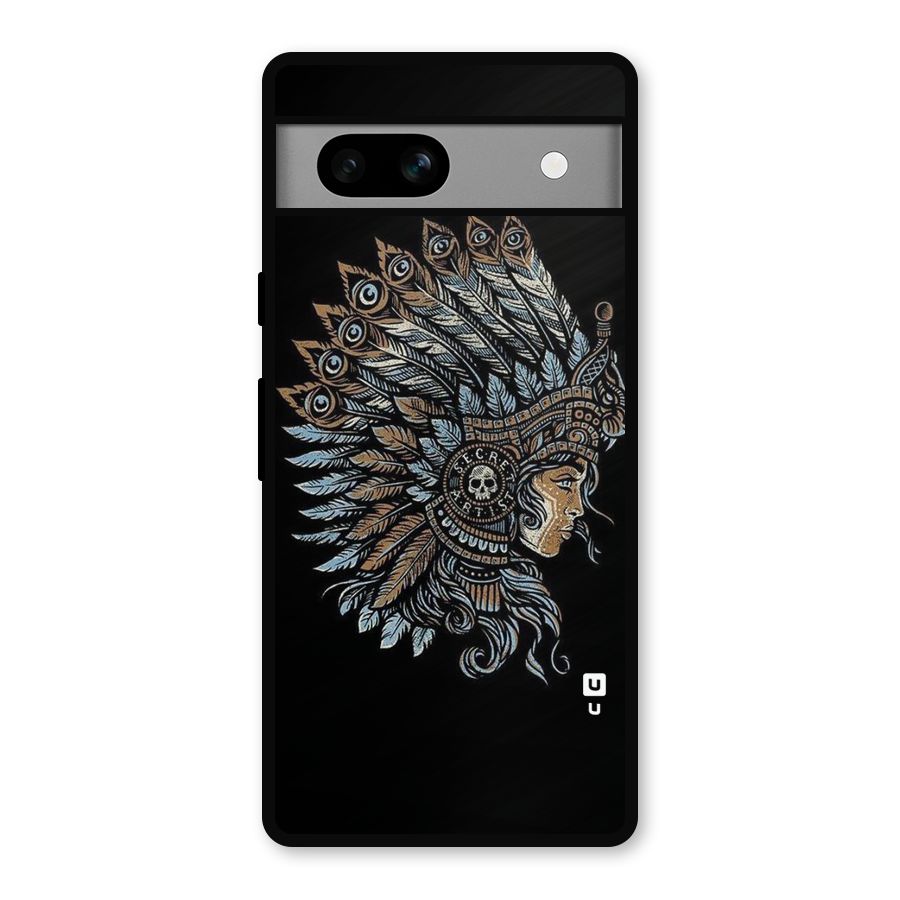 Tribal Design Metal Back Case for Google Pixel 7a