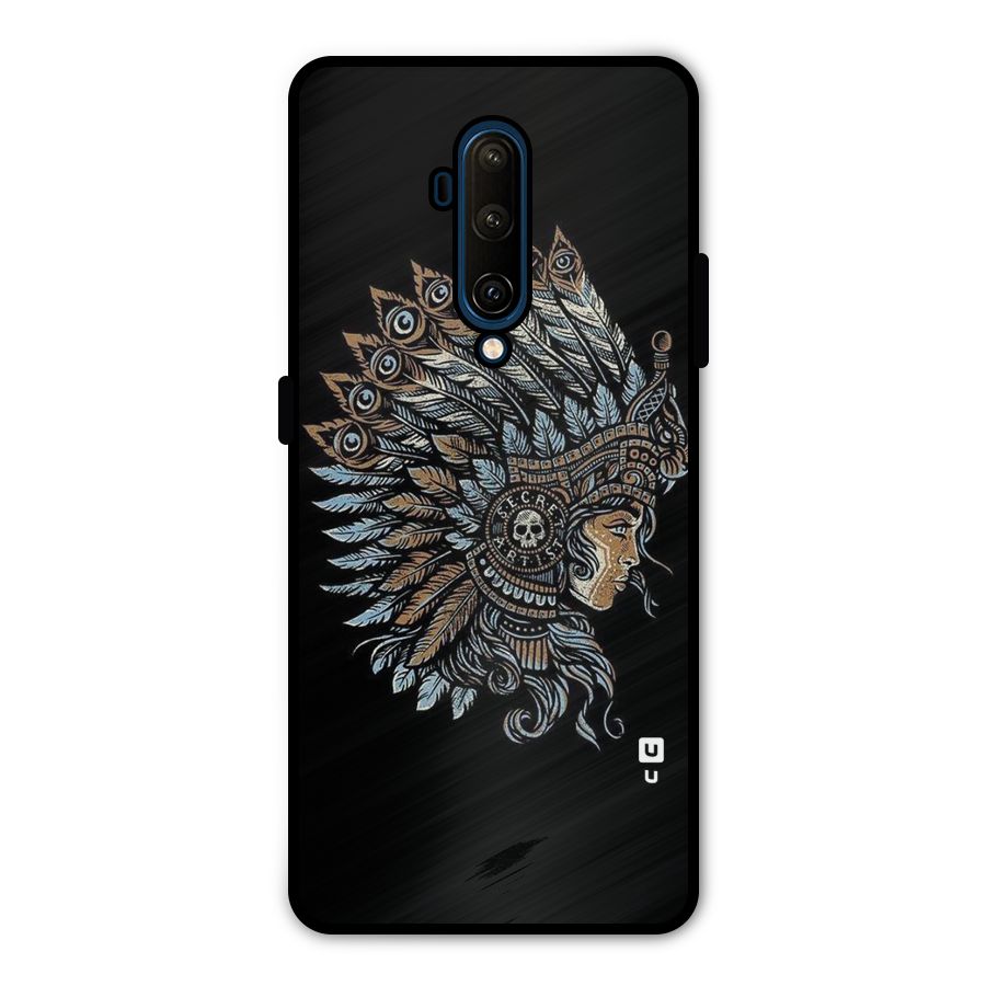 Tribal Design Metal Back Case for OnePlus 7T Pro