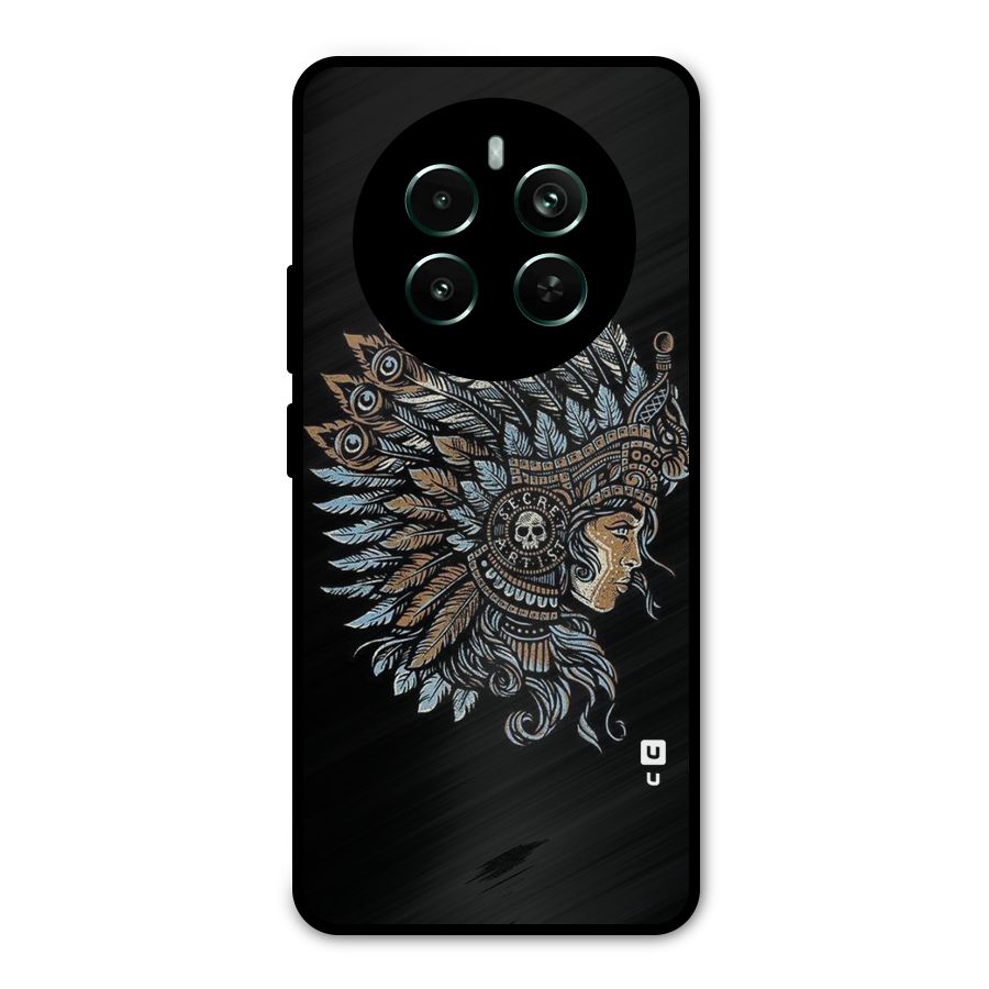 Tribal Design Metal Back Case for Realme 12 Pro Plus