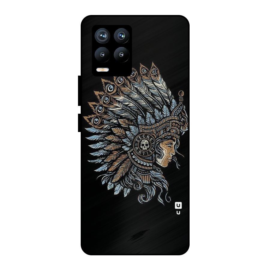Tribal Design Metal Back Case for Realme 8 Pro