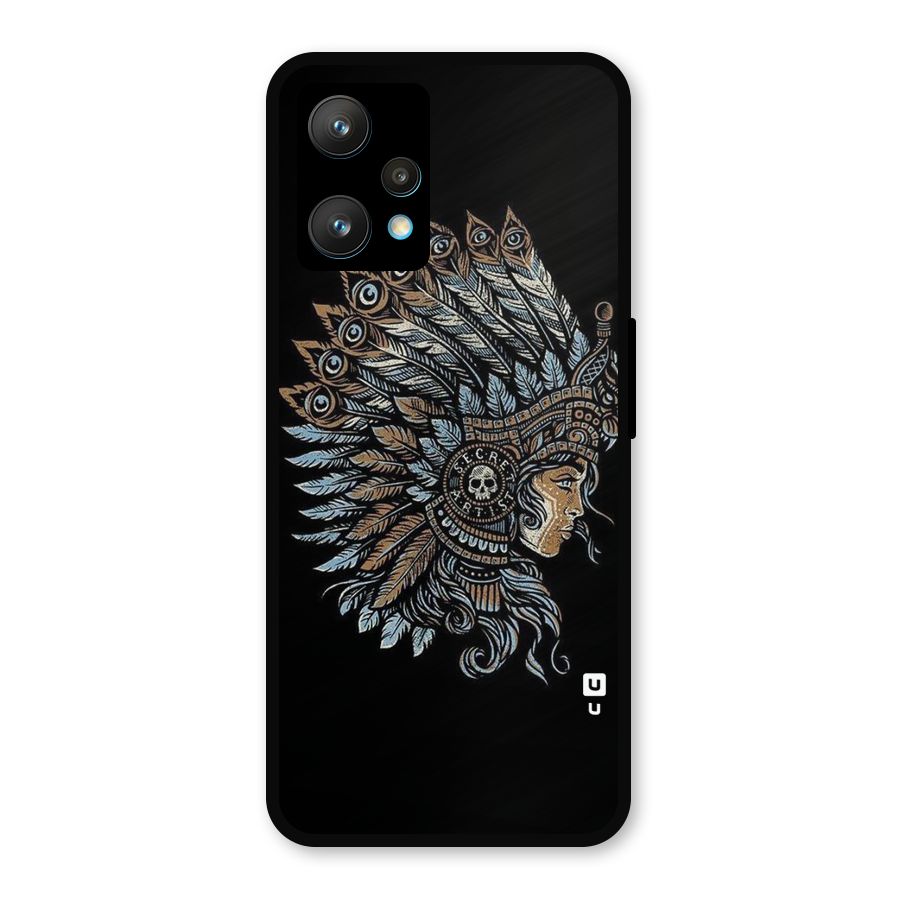 Tribal Design Metal Back Case for Realme Narzo 50 Pro