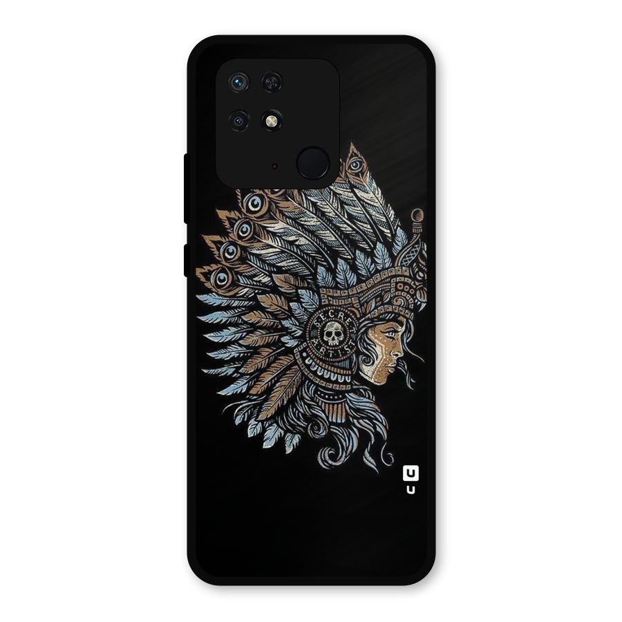 Tribal Design Metal Back Case for Redmi 10 Power
