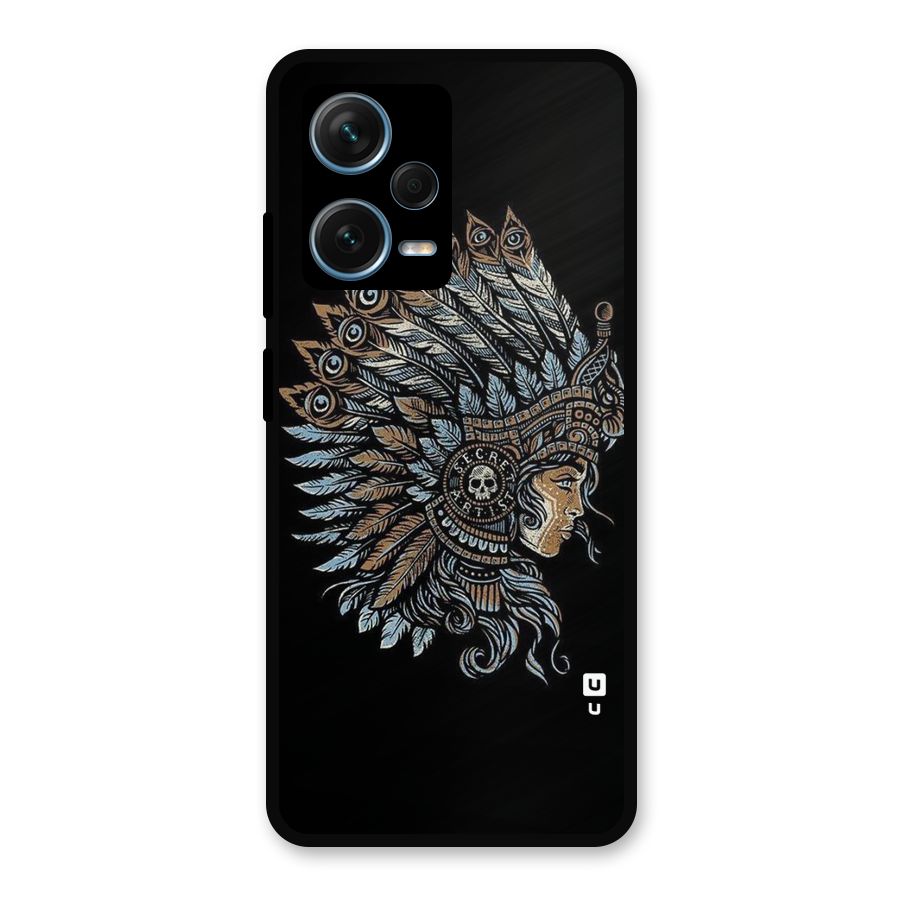 Tribal Design Metal Back Case for Redmi Note 12 Pro Plus 5G
