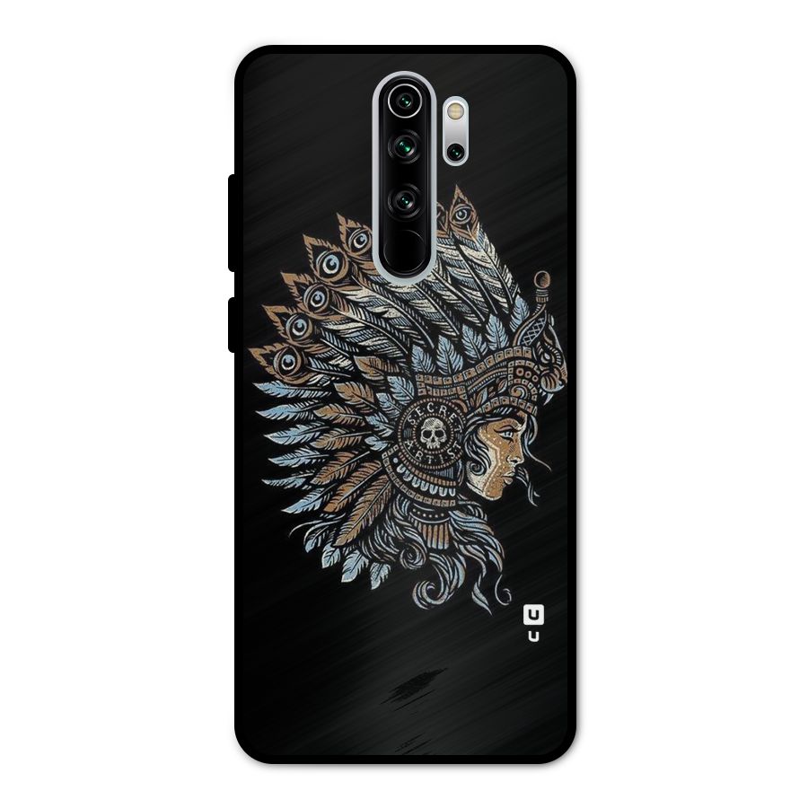 Tribal Design Metal Back Case for Redmi Note 8 Pro