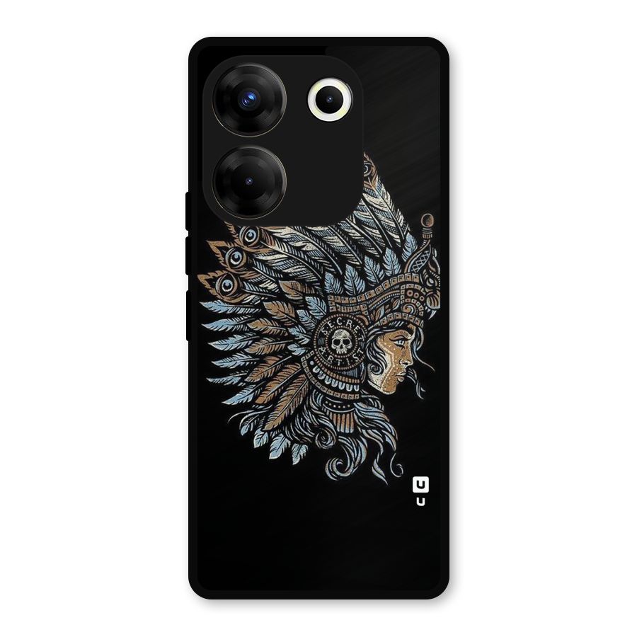 Tribal Design Metal Back Case for Tecno Camon 20