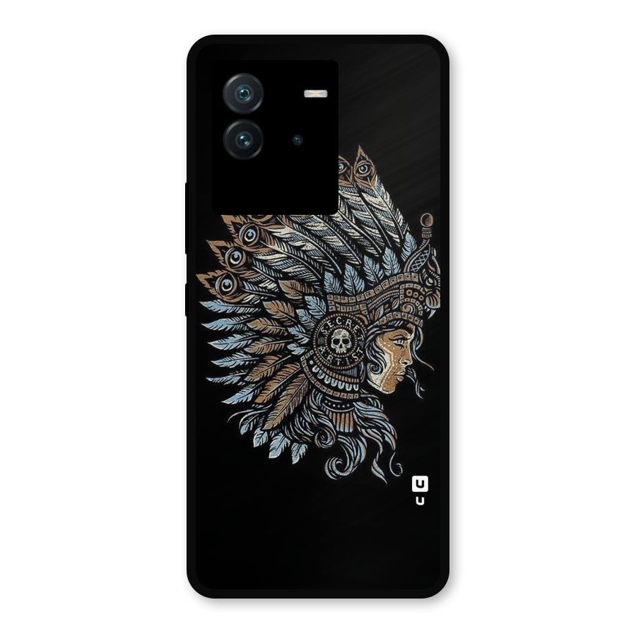 Tribal Design Metal Back Case for iQOO Neo 6 5G