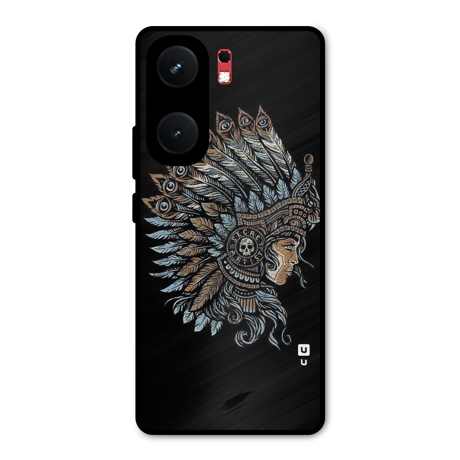 Tribal Design Metal Back Case for iQOO Neo 9 Pro