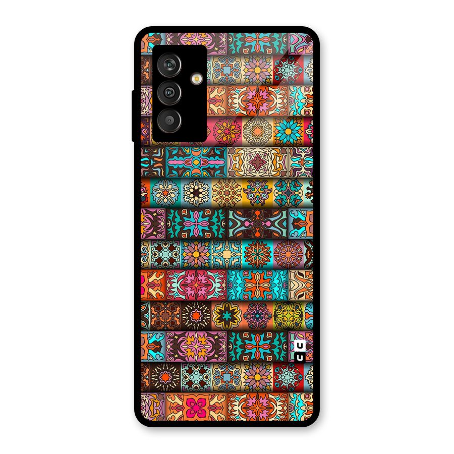 Tribal Seamless Pattern Vintage Decorative Glass Back Case for Galaxy M13