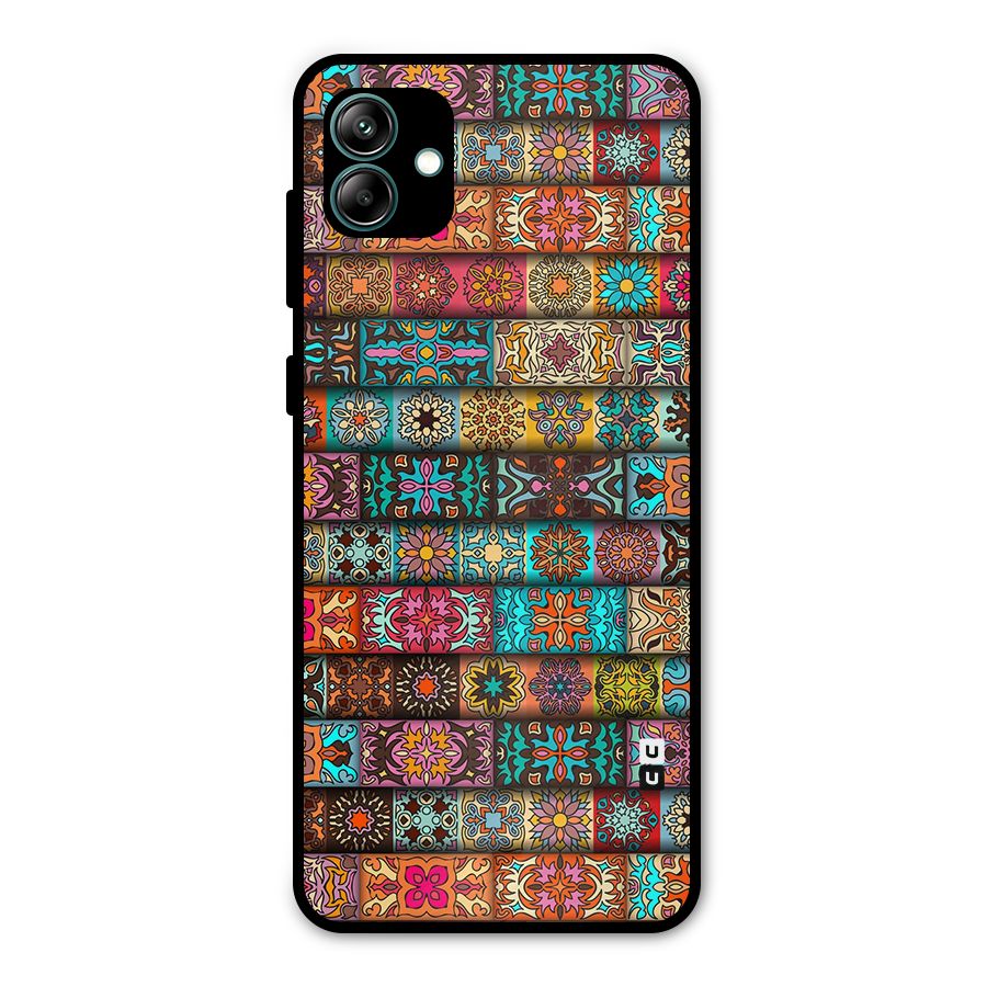Tribal Seamless Pattern Vintage Decorative Metal Back Case for Galaxy A04