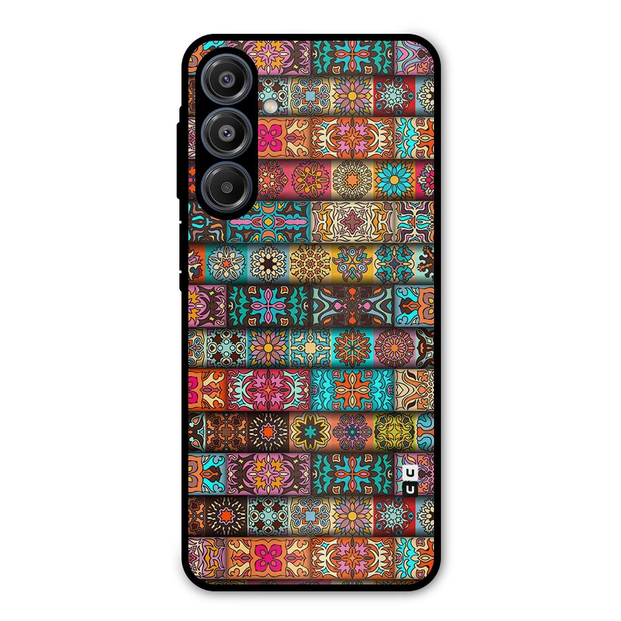 Tribal Seamless Pattern Vintage Decorative Metal Back Case for Galaxy A16 5G