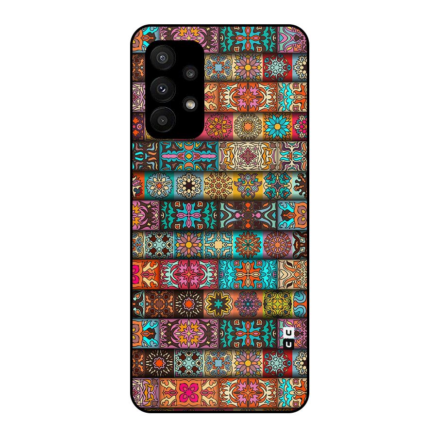Tribal Seamless Pattern Vintage Decorative Metal Back Case for Galaxy A23