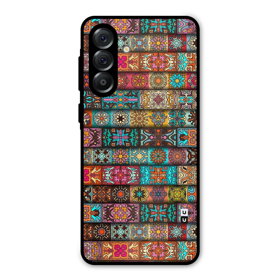 Tribal Seamless Pattern Vintage Decorative Metal Back Case for Galaxy A36