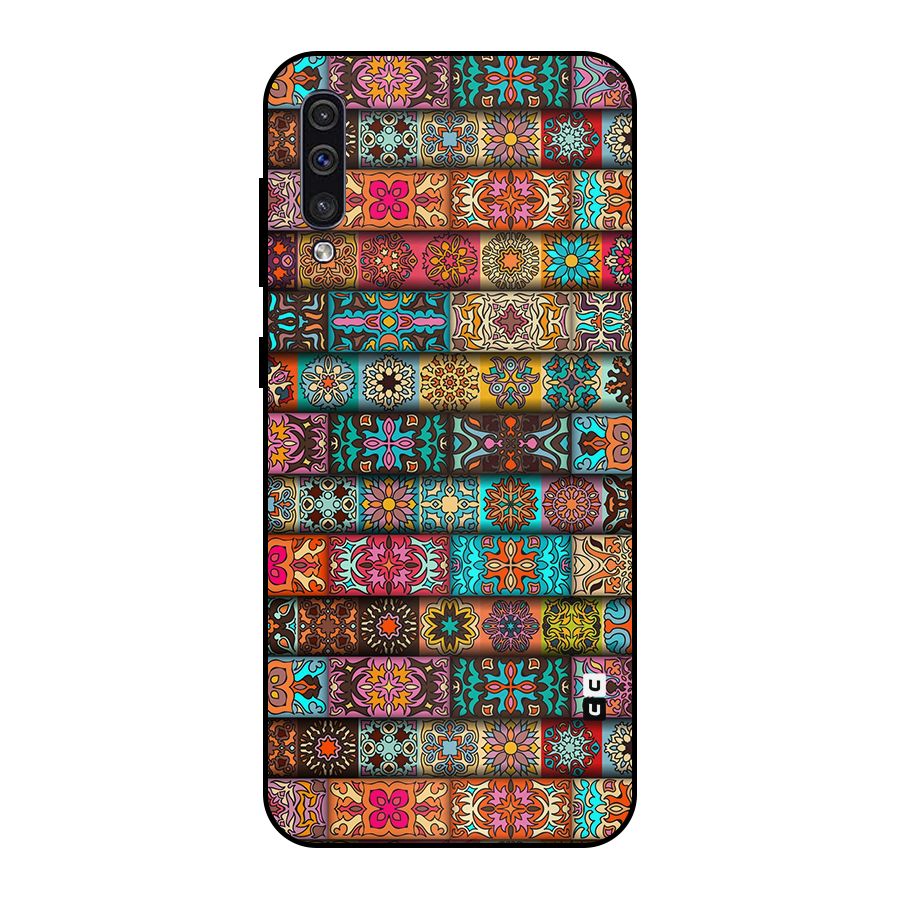 Tribal Seamless Pattern Vintage Decorative Metal Back Case for Galaxy A50s