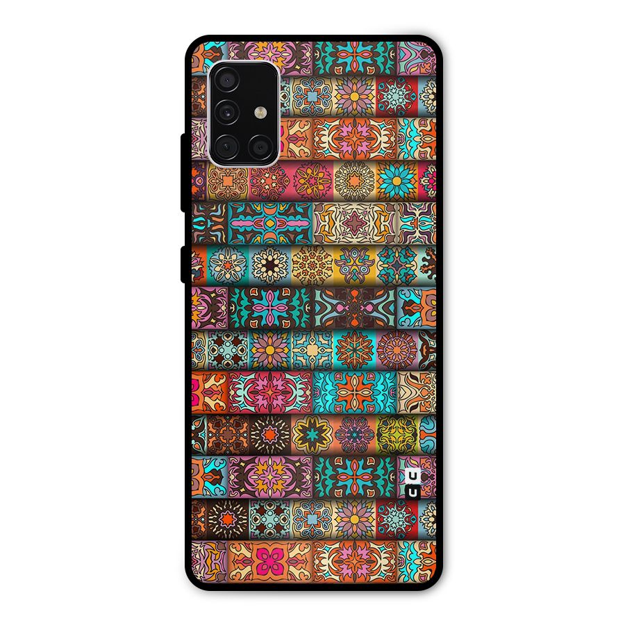 Tribal Seamless Pattern Vintage Decorative Metal Back Case for Galaxy A51