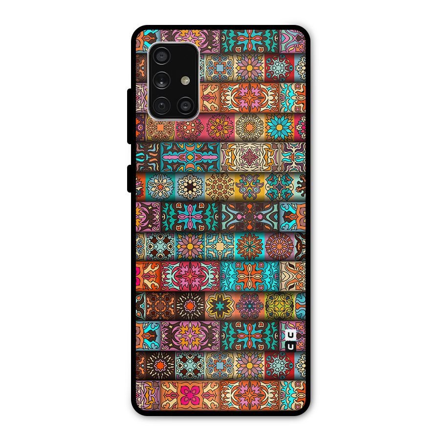 Tribal Seamless Pattern Vintage Decorative Metal Back Case for Galaxy A71